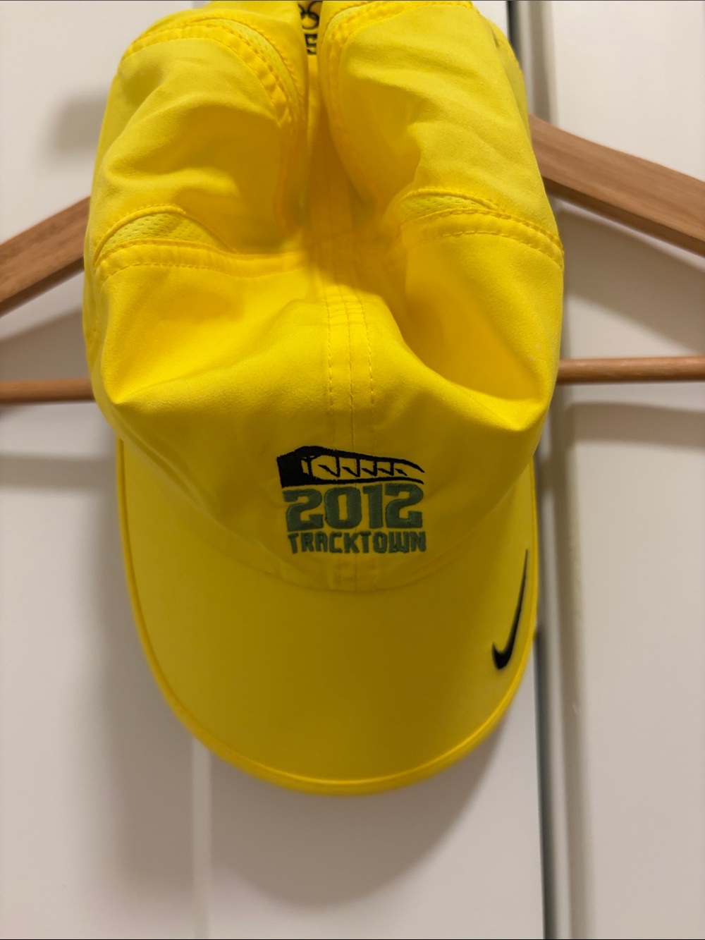Nike Yellow 2012 Tracktown Performance Cap with Black Swoosh
